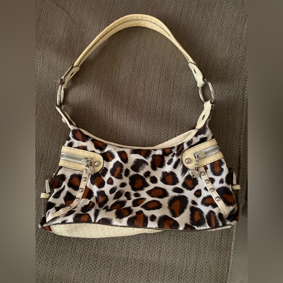 Kathy Van Zealand Y2K Shoulder Bag Cheetah Print - Picture 1 of 5